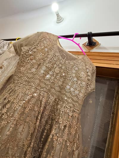 Fancy embroidered mexi for wedding