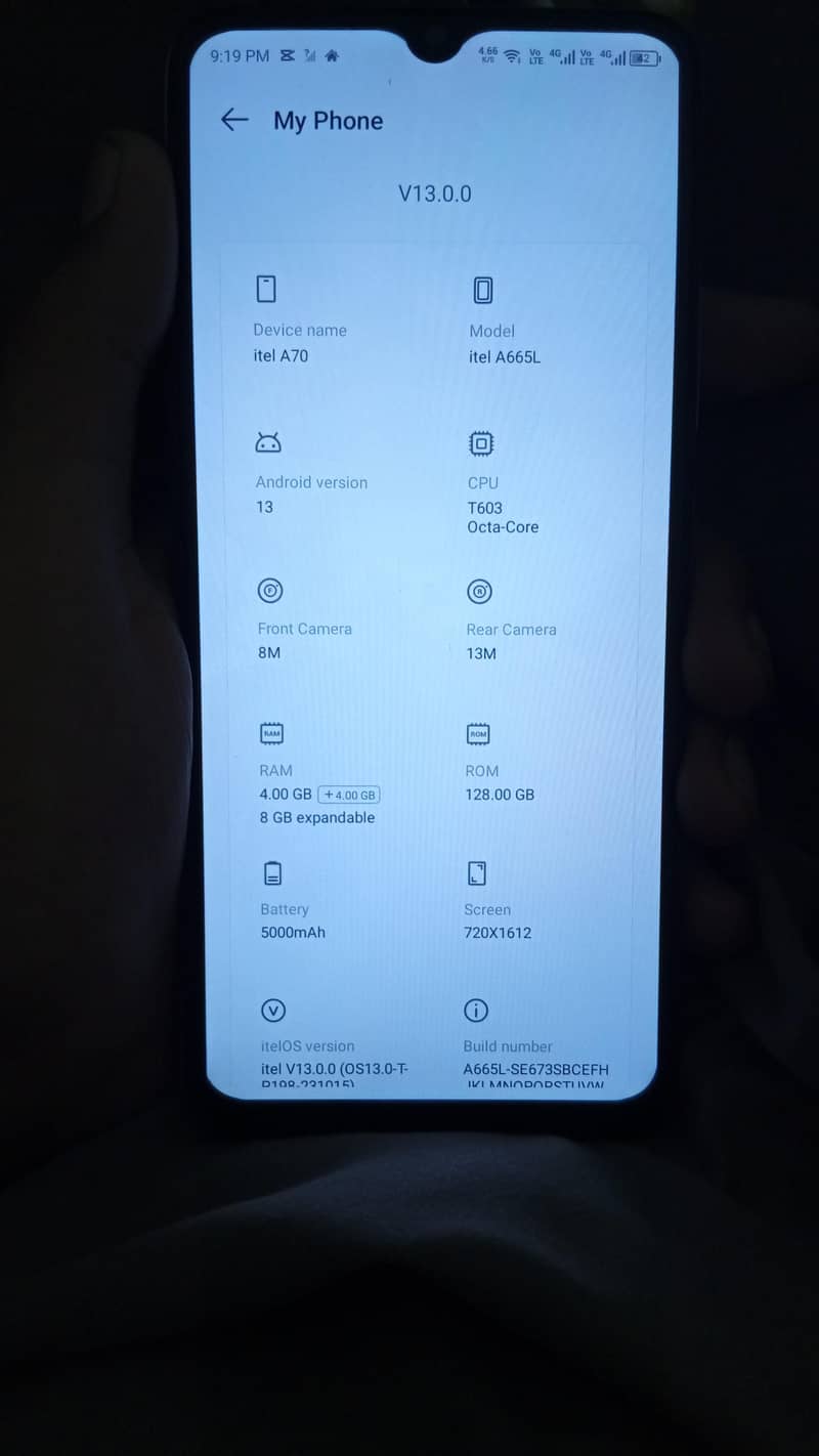 Itel A70 8