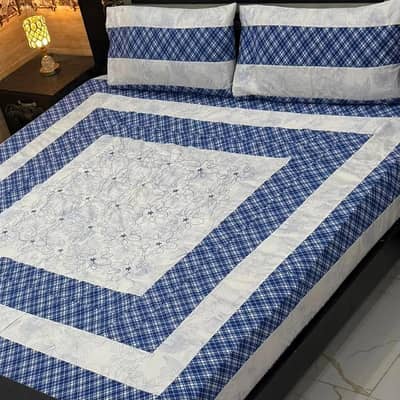 3 piece Double  bedsheet