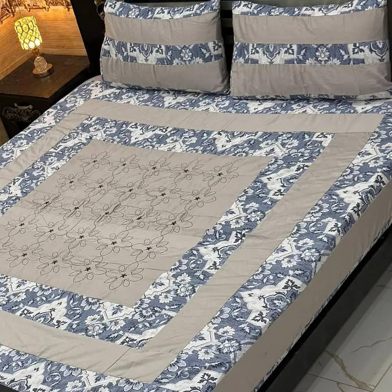 3 piece Double  bedsheet 6