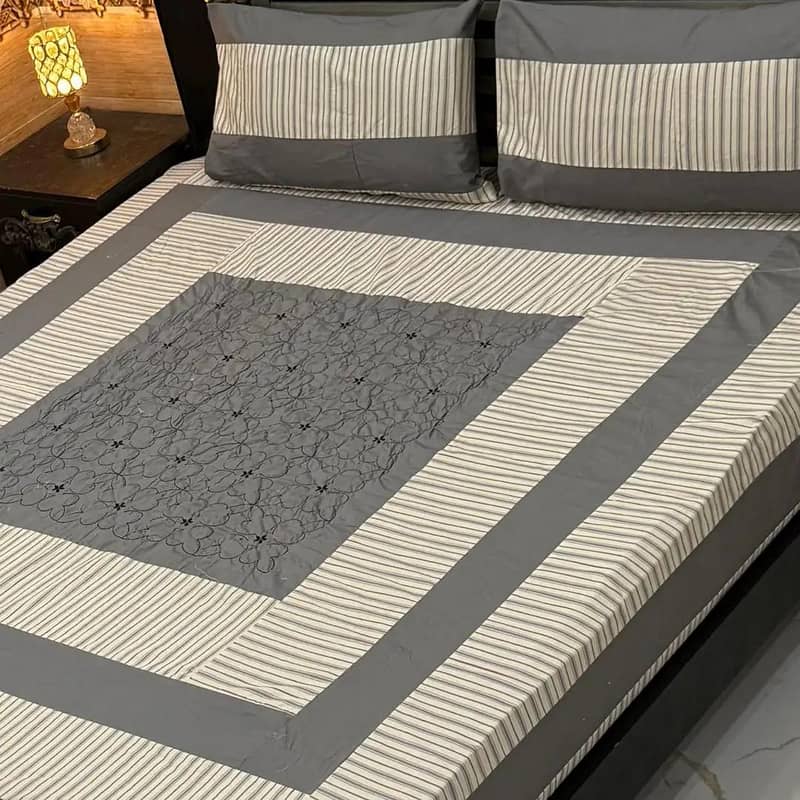 3 piece Double  bedsheet 7