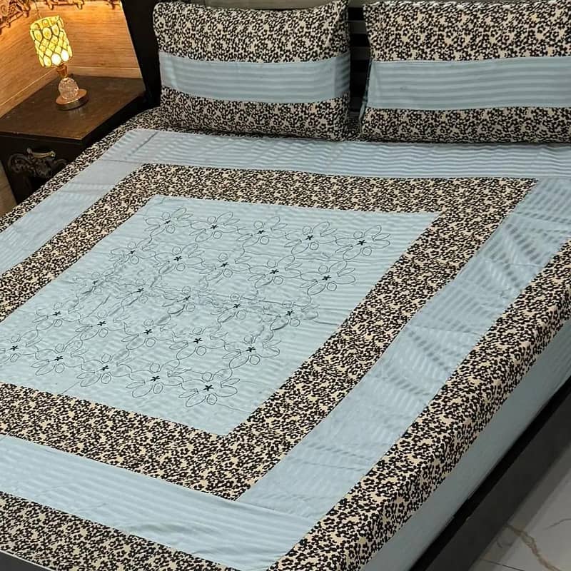 3 piece Double  bedsheet 8