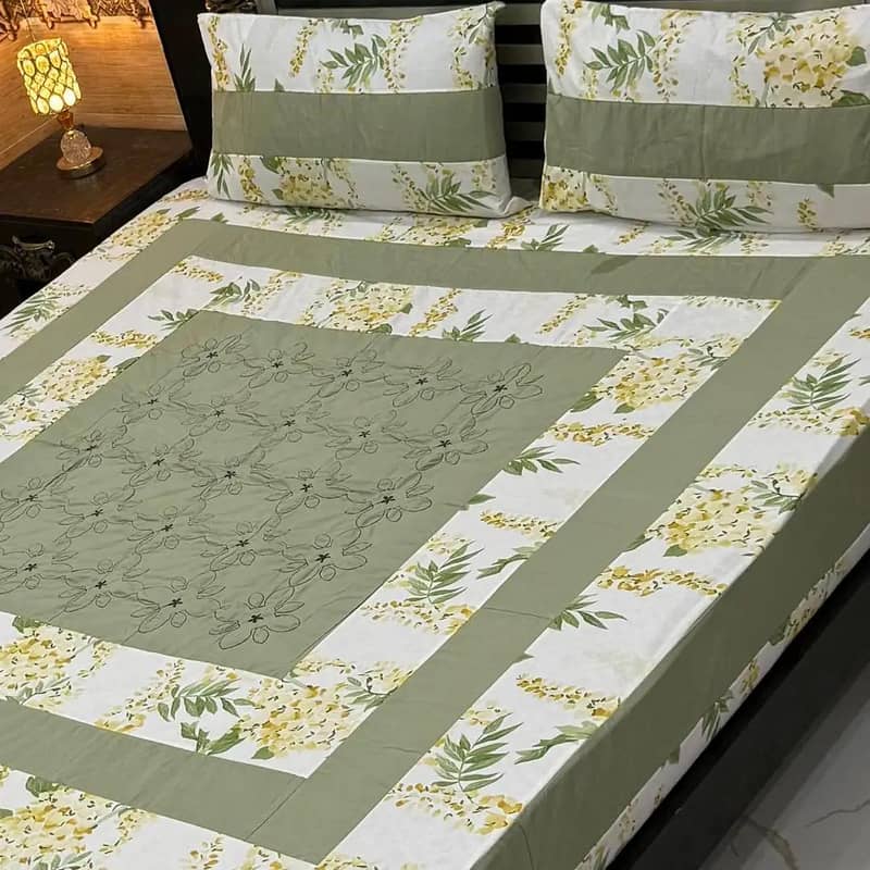 3 piece Double  bedsheet 9