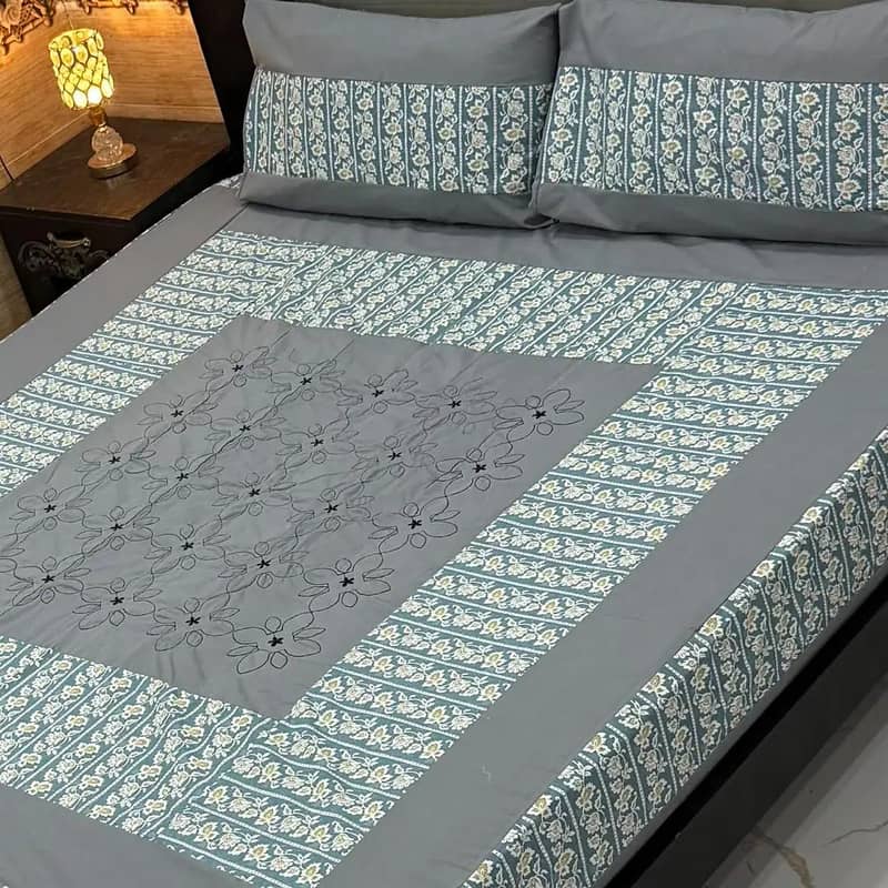 3 piece Double  bedsheet 11