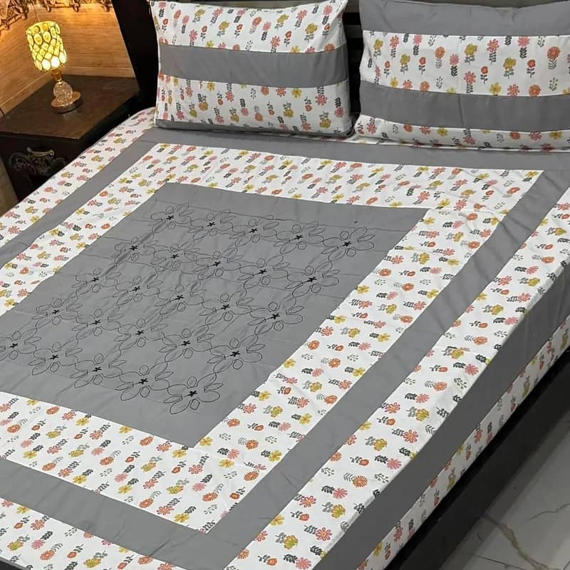 3 piece Double  bedsheet 14
