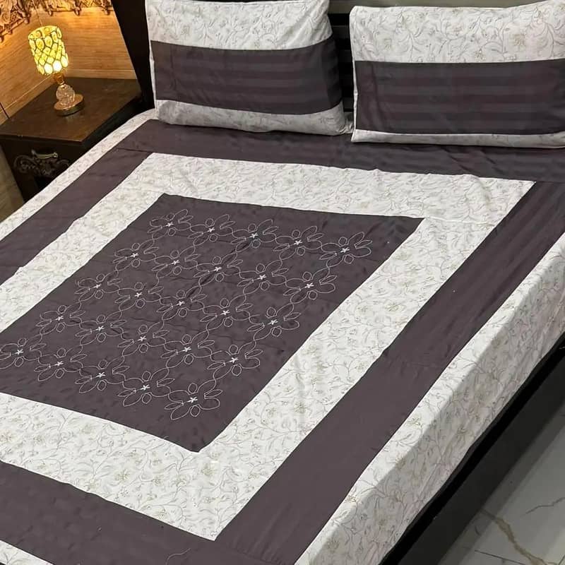 3 piece Double  bedsheet 18
