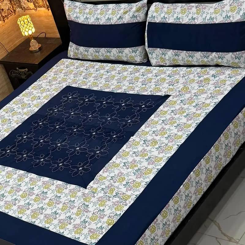3 piece Double  bedsheet 19