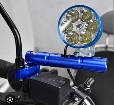 Motorcycle Handlebar Extension Bracket Blue, CNC Aluminum Mount Holder