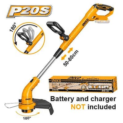 "INGCO P20S 20V Cordless Grass Trimmer / Edger - Bare Tool".