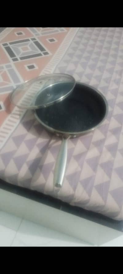 selling laser pan with glass lid