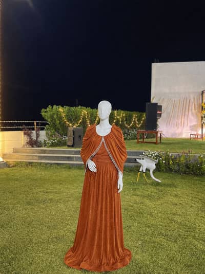 stretch-knit jersey fabric 1 pc gown
