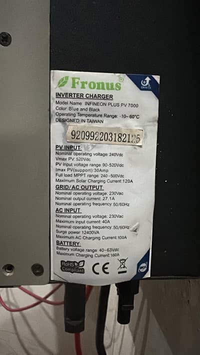 Fronus Inverter 6kva