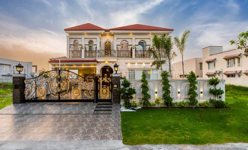 100% Orignal Add 1 Kanal Top Quality Build Luxurious Beautiful Spanish Design Villa For Sale In DHA Lahore Phase 7 Prime Location Near To Raya Very Reasonable Price