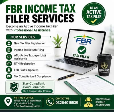 FBR Income Tax Filing & Tax Filer Registration Services