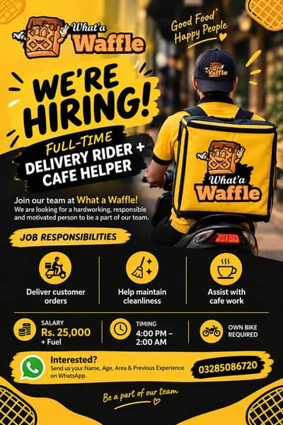 Delivery rider+ Helper