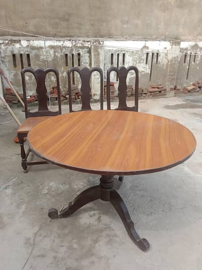 Dining tables with use condition with 6 chair. . . 03486885239. .