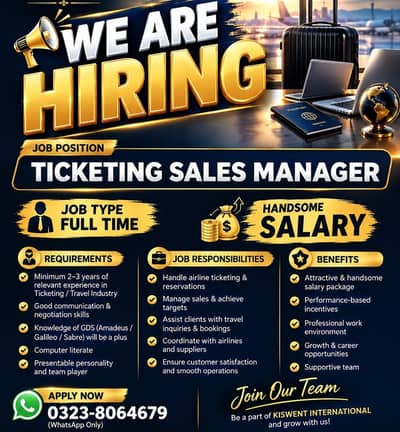 ticketing sales manager