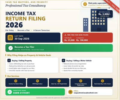 Tax Return Filing 2026
