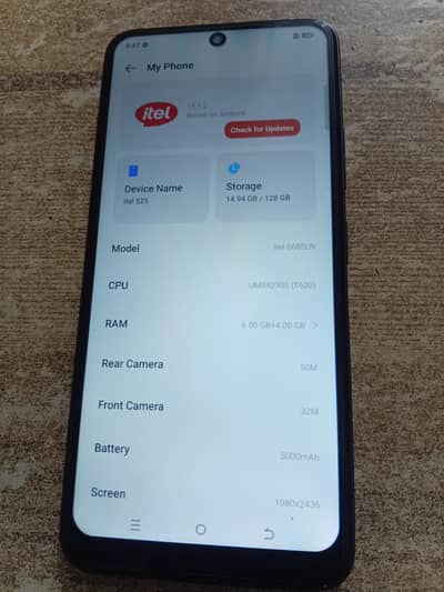 itel s25 urgent sale