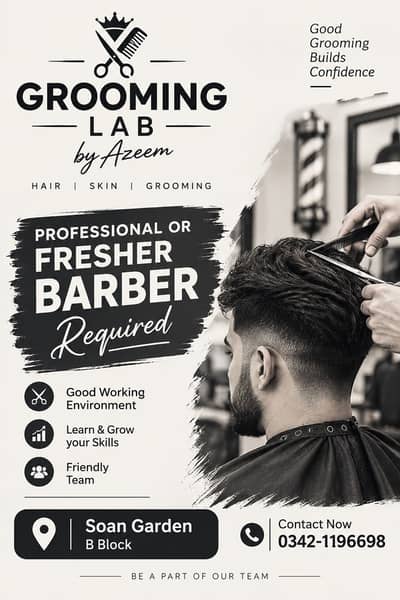 Saloon Staff Required
