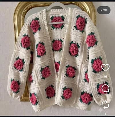 handmade crochet sweater price dm