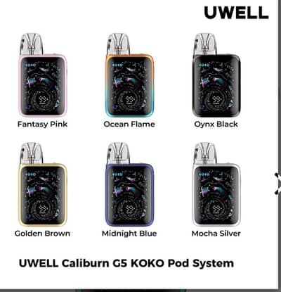 Uwell Caliburn G5 Koko 35W Pod. (18+ only)