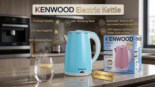 KENWOOD Electric kettle Double body || Premium quality || 2.0ltr