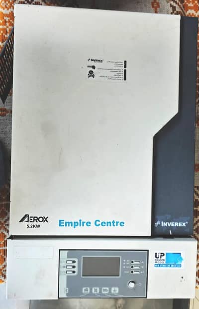 Inverex model: AEROX 5.2Kw + Osaka Tubular Battery TA 2500 inculd