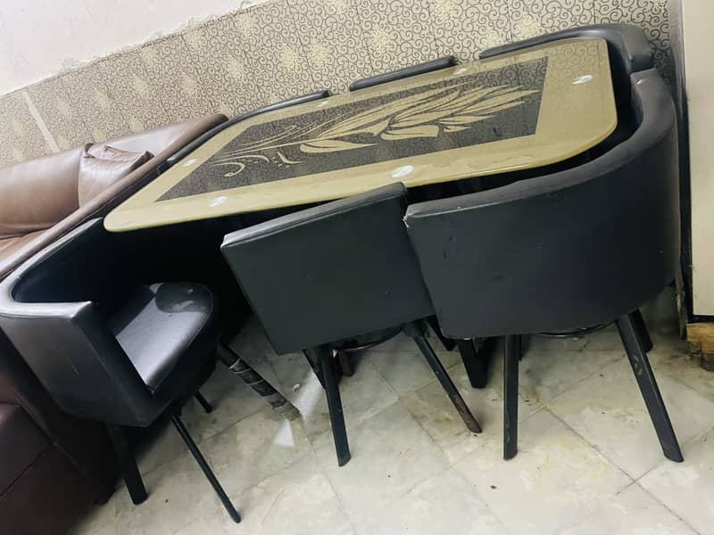 6 Chairs Dining Table 1