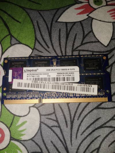 Kingston ddr3 ram 1600 mhz 2+2gb sale used in best condition