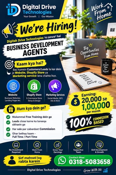 We Are Hiring Business Development Agents Freshers