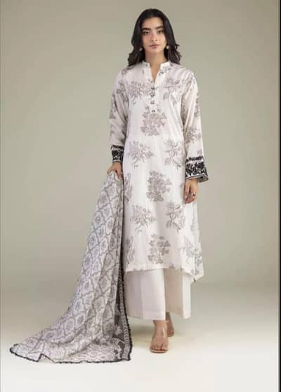 khaadi 3pcs unstitched suit cambric