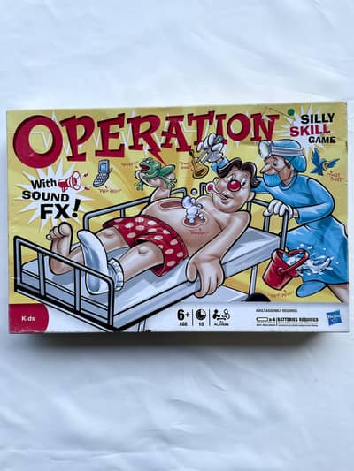 Hasbro Operation Board Game with Sound FX | Classic Family Skill Game