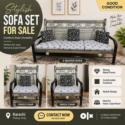 Stylish Metal Sofa Set for Sale