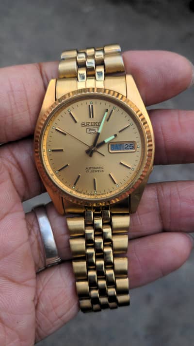 Seiko Rolex dial jubliee chain