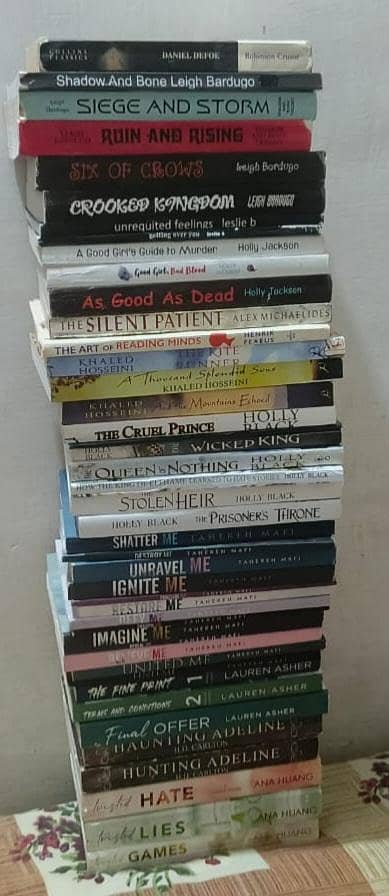 shatter me series, folk of air series & others