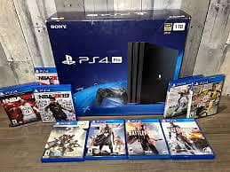 game PS4 pro 1 TB playstation Sony complete box