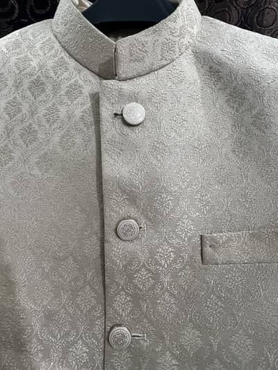 Sherwani Groom- Beige/Skin