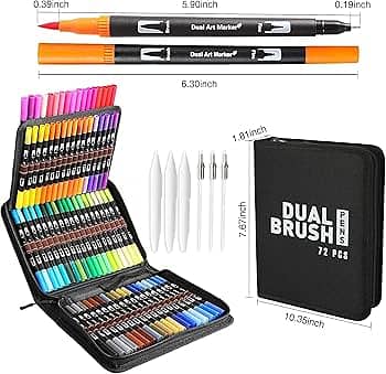 Dual 72 pieces Marker Pens Imported Sets Sale Price