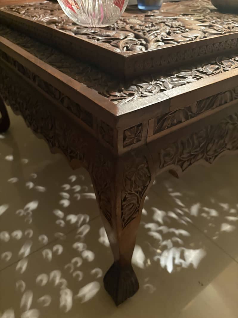 Carved table 1