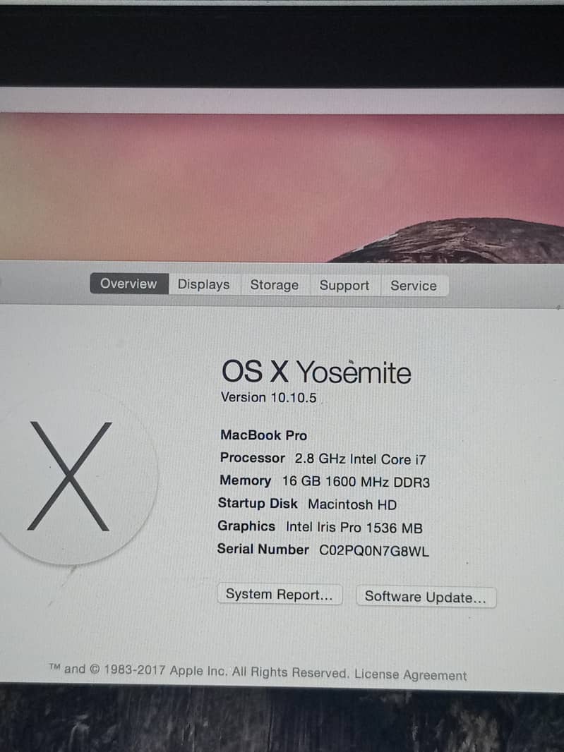 Mac book pro 5