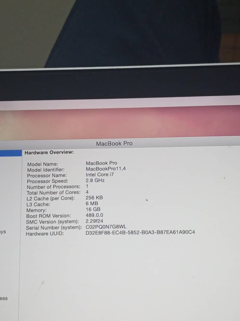 Mac book pro 8