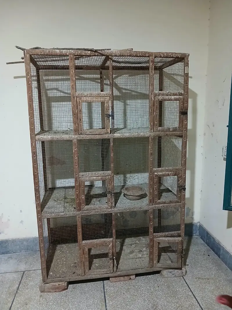wooden cage