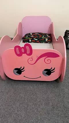 Pink Colour Kids Bed For Sale With Mattress