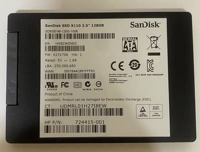 Sand Disk ssd 128gb