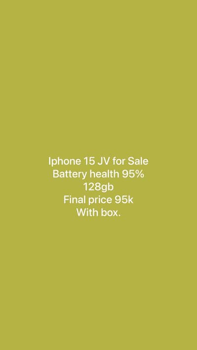 Apple iPhone 15