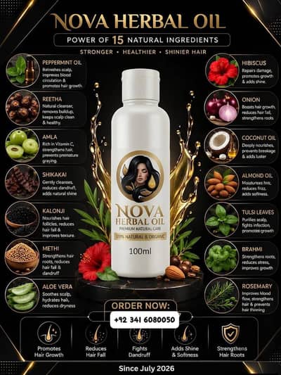 Nova herbal hair oil