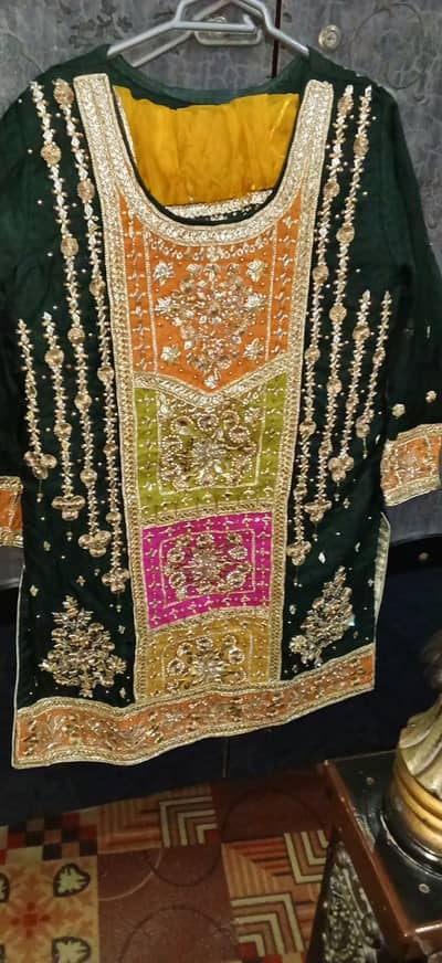 mehndi bridal garara