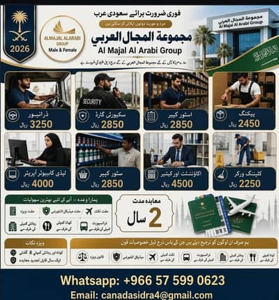 K. S. A Urgent Jobs in Saudi Arabia