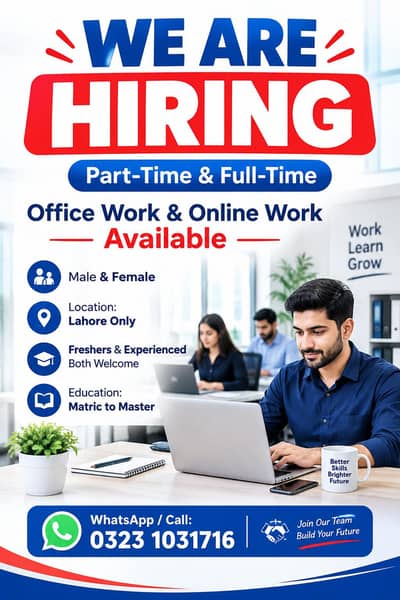 Part-time work for male and female